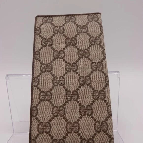 Gucci Supreme Leather Bi-Fold Long Vintage Wallet Walnut - Picture 2 of 7